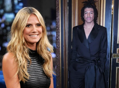 heidi klum rejoices as son henry makes runway debut at paris fashion week heidi klum rejoices as son henry makes runway debut at paris fashion week