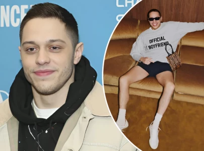pete davidson debuts tattoo free look in new reformation campaign