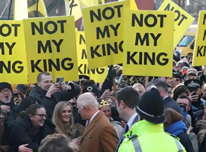 not my king anti monarchy protesters chant at king charles during visit to middlesbrough