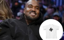 kanye west defends yeezy swastika shirts following return to social media