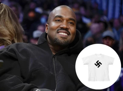 kanye west defends yeezy swastika shirts following return to social media