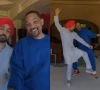 will smith learns bhangra dance from punjabi singer diljit dosanjh in viral video will smith learns bhangra dance from punjabi singer diljit dosanjh in viral video