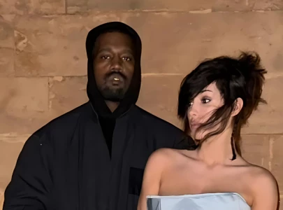 kanye west and bianca censori pose together amid rapper s controversy about childhood revelations