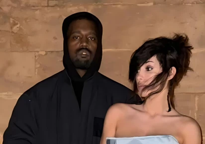 Kanye West and Bianca Censori pose together amid rapper's controversy about childhood revelations Kanye West and Bianca Censori pose together amid rapper's controversy about childhood revelations