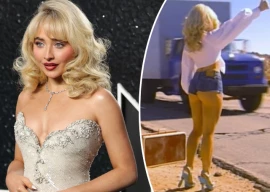 sabrina carpenter unveils mysterious teaser and billboard campaign for rumoured new song manchild sabrina carpenter unveils mysterious teaser and billboard campaign for rumoured new song manchild