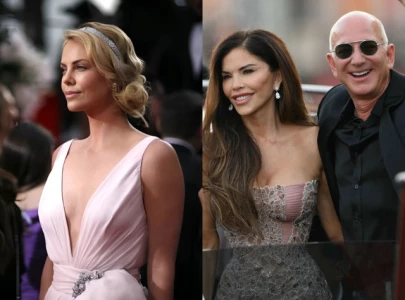 charlize theron reportedly banned from bezos events after joking about jeff and lauren sanchez s wedding