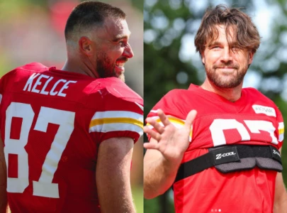 travis kelce reveals dramatic offseason hair change at kansas city chiefs training camp travis kelce reveals dramatic offseason hair change at kansas city chiefs training camp