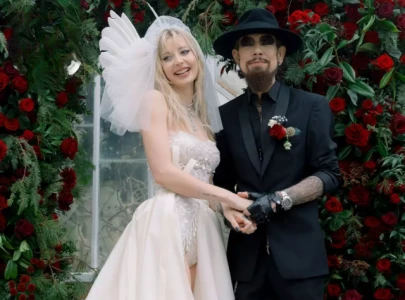 former red hot chili peppers guitarist dave navarro marries vanessa dubasso in gothic castle wedding in scotland