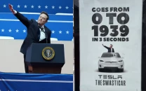elon musk mocked in fake tesla swasticar ad featuring nazi salute elon musk mocked in fake tesla swasticar ad featuring nazi salute