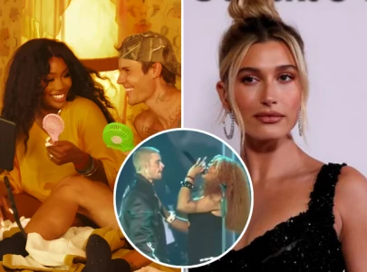 justin bieber joins sza for intimate onstage moment during snooze hailey bieber reacts justin bieber joins sza for intimate onstage moment during snooze hailey bieber reacts