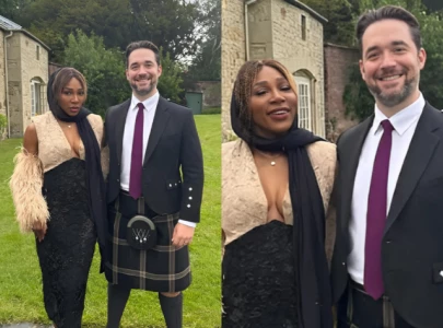 alexis ohanian wears kilt at scottish wedding as serena williams calls him a stud in sweet tribute