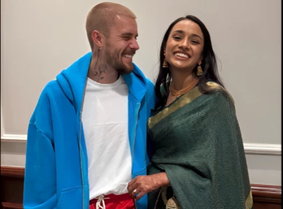 justin bieber joins celebrations amid surprise appearance at indian bride s la wedding