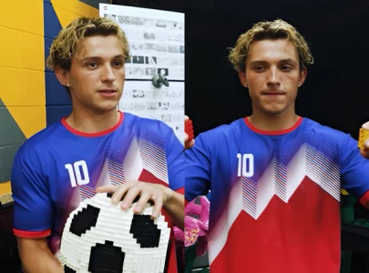 tom holland debuts new hairstyle in lego short film transformation