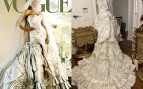 melania trump s 100k dior wedding dress hits ebay auction after alterations by second owner