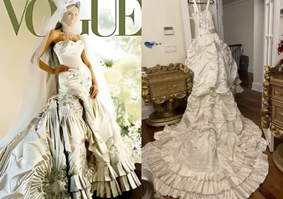 Melania Trump's $100K Dior wedding dress hits eBay auction after  alterations by second owner