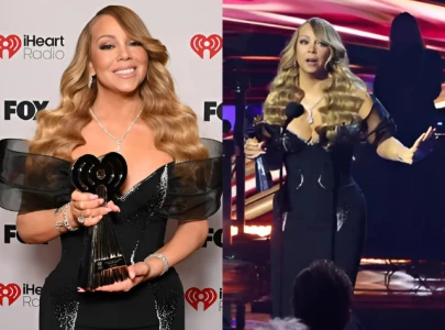 mariah carey s lighting joke steals the spotlight during 2025 iheartradio music awards tribute