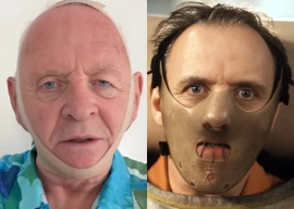 anthony hopkins channels hannibal lecter in kim kardashian s new skims face wrap