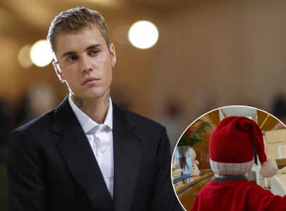 justin bieber shares rare christmas eve photos of son jack dressed as santa on private jet