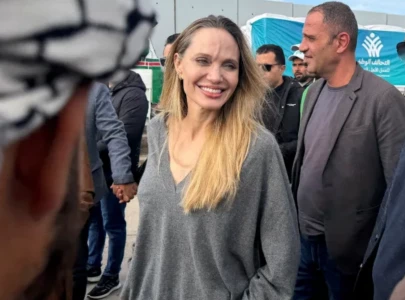 angelina jolie visits rafah checkpoint in egypt calls for continued humanitarian aid access in gaza