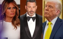 jimmy kimmel defends melania expectant widow joke amid trump s criticism and calls for dismissal