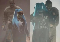 kanye west brings out daughter north on stage during los angeles concert