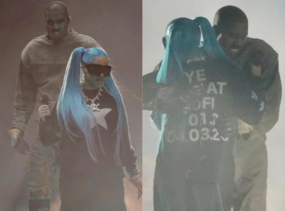 kanye west brings out daughter north on stage during los angeles concert kanye west brings out daughter north on stage during los angeles concert