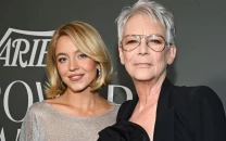 jamie lee curtis has cheeky reaction to sydney sweeney s sheer dress at variety power of women event jamie lee curtis has cheeky reaction to sydney sweeney s sheer dress at variety power of women event