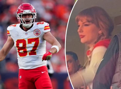 taylor swift jumps for joy as travis kelce and chiefs beat colts in overtime clash