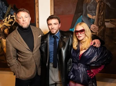 madonna and guy ritchie reunite after 17 years to attend son rocco s london art exhibition