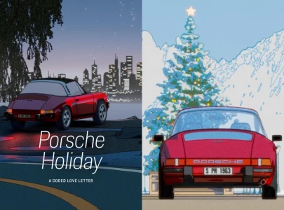 porsche 2025 holiday campaign gains attention by using handcrafted animation over ai tools