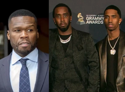 50 cent mocks king combs legacy after diddy s son threatens to slap him
