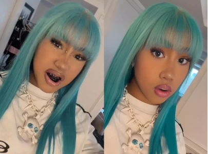 north west debuts bridge piercing and diamond pendant in new tiktok videos