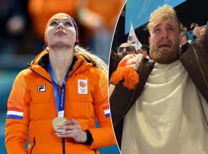 jake paul reveals emotional reaction to fianc e jutta leerdam s speed skating olympic win