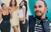 lewis hamilton allegedly caught hanging out with kim kardashian s family after super bowl appearance