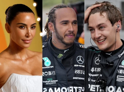 lewis hamilton brushes off george russell s joke about kim kardashian amid romance rumours lewis hamilton brushes off george russell s joke about kim kardashian amid romance rumours