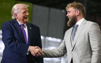 jake paul suffers awkward wardrobe malfunction on stage during rally appearance with donald trump