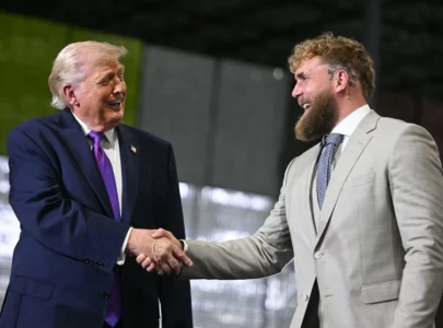 jake paul suffers awkward wardrobe malfunction on stage during rally appearance with donald trump