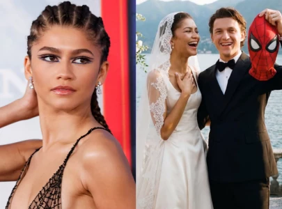 zendaya reacts to viral ai wedding photos and shares real footage on jimmy kimmel live