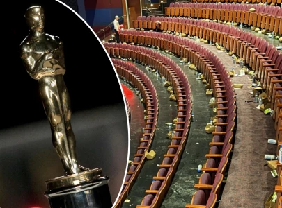 oscars attendees come under fire after photo of dolby theatre post ceremony goes viral