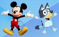 mickey mouse and bluey crossover in disney s new animated short