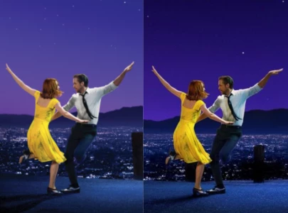 ryan gosling s infamous la la land hand gets fixed in updated poster for 10th anniversary re release