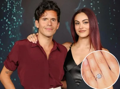 camila mendes and rudy mancuso announce engagement after surprise proposal at private party