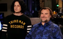 jack black joins five timers club as host on saturday night live with jack white as musical guest