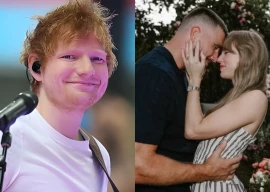 taylor swift teases ed sheeran s performance at her wedding to travis kelce