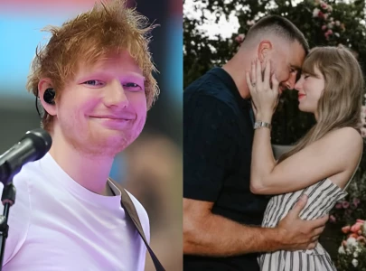 taylor swift teases ed sheeran s performance at her wedding to travis kelce