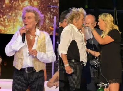 rod stewart pauses utah concert to use oxygen onstage after nearly fainting during live performance rod stewart pauses utah concert to use oxygen onstage after nearly fainting during live performance