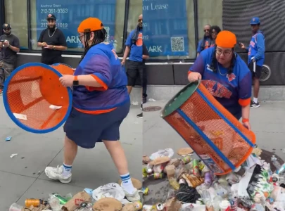 jp morgan chase executive loses job after being caught dumping trash on streets swiping knicks bin