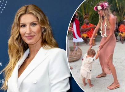 gisele b ndchen offers rare glimpse at youngest son in new family photos from tahiti holiday gisele b ndchen offers rare glimpse at youngest son in new family photos from tahiti holiday