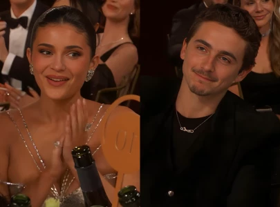 kylie jenner and timoth e chalamet share intimate moment at golden globes 2026