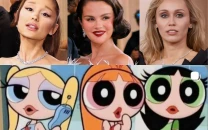 selena gomez marks golden globes encounter with miley cyrus and ariana grande as powerpuff girls moment